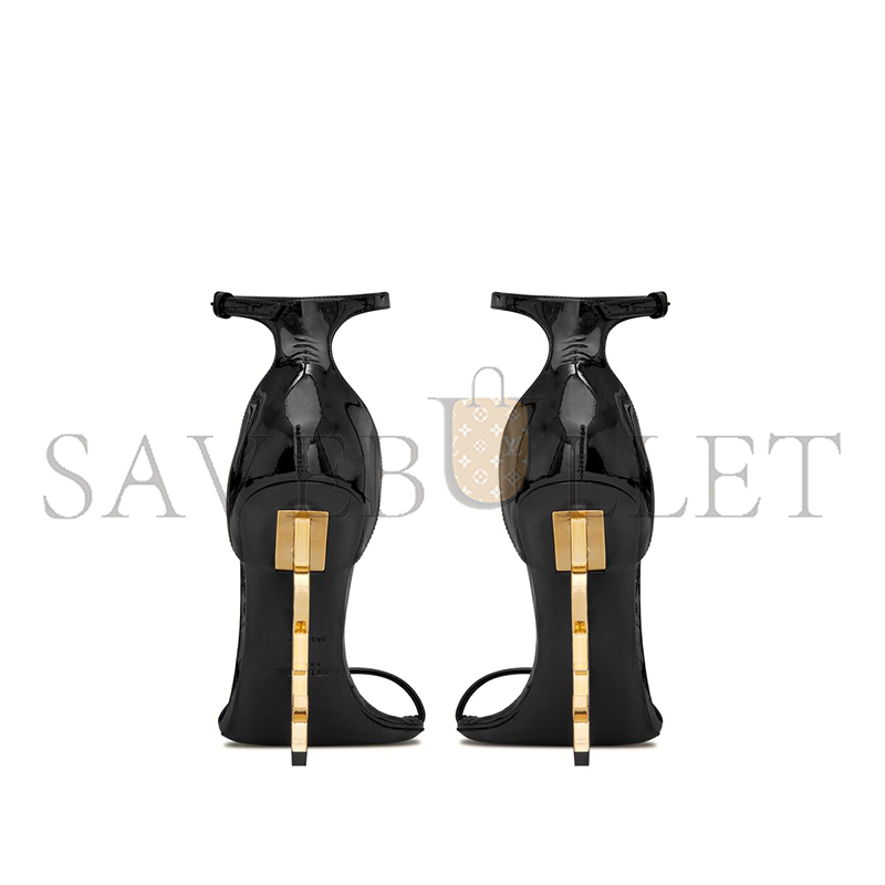 YSL OPYUM SANDALS IN PATENT LEATHER 5576621TV1A1000